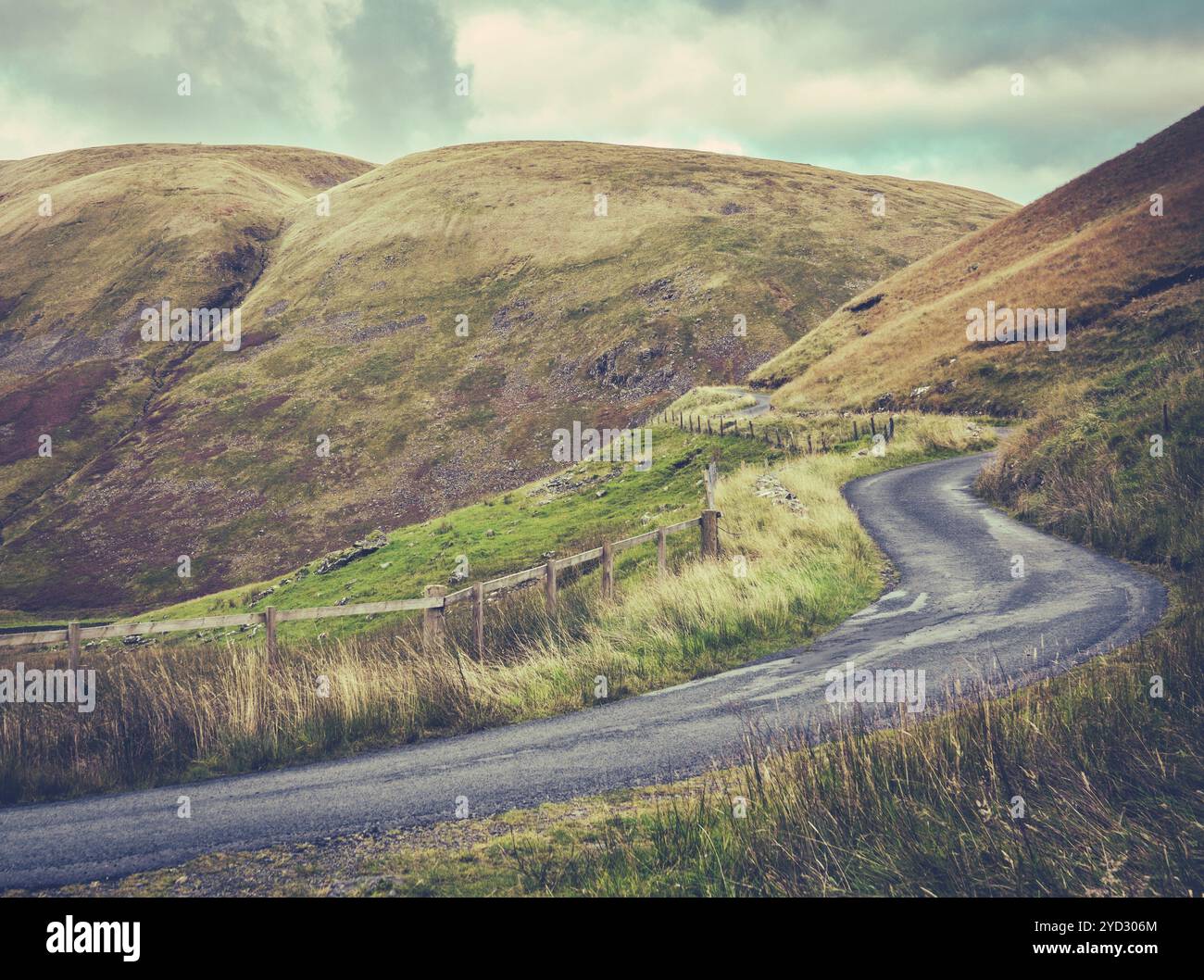 Single track lane winding hi-res stock photography and images - Alamy