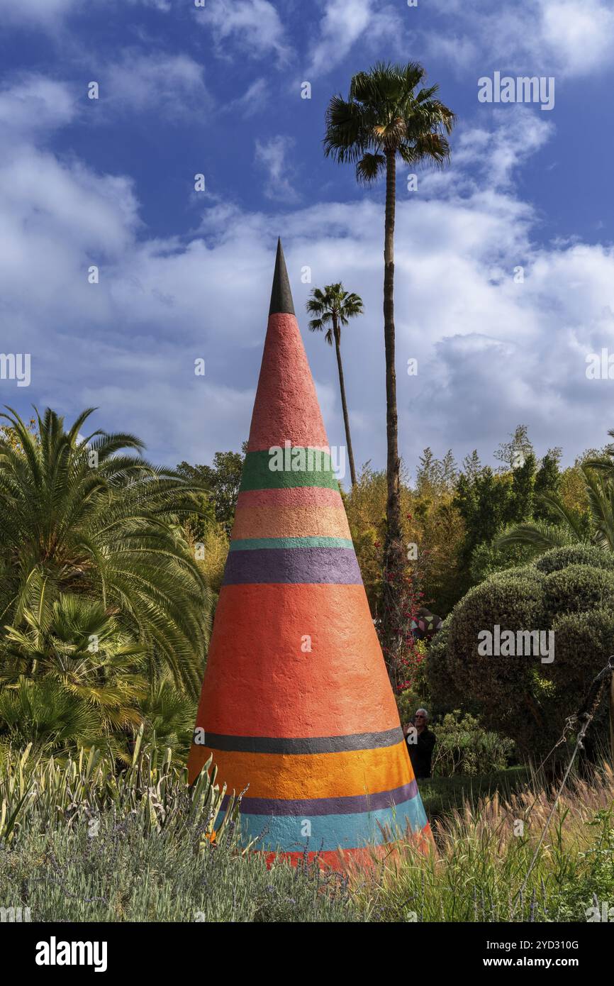 Marrakesh, Morocco, 24 March, 2024: view of artwork in the scenic Anima Gardens in Marrakesh, Africa Stock Photo