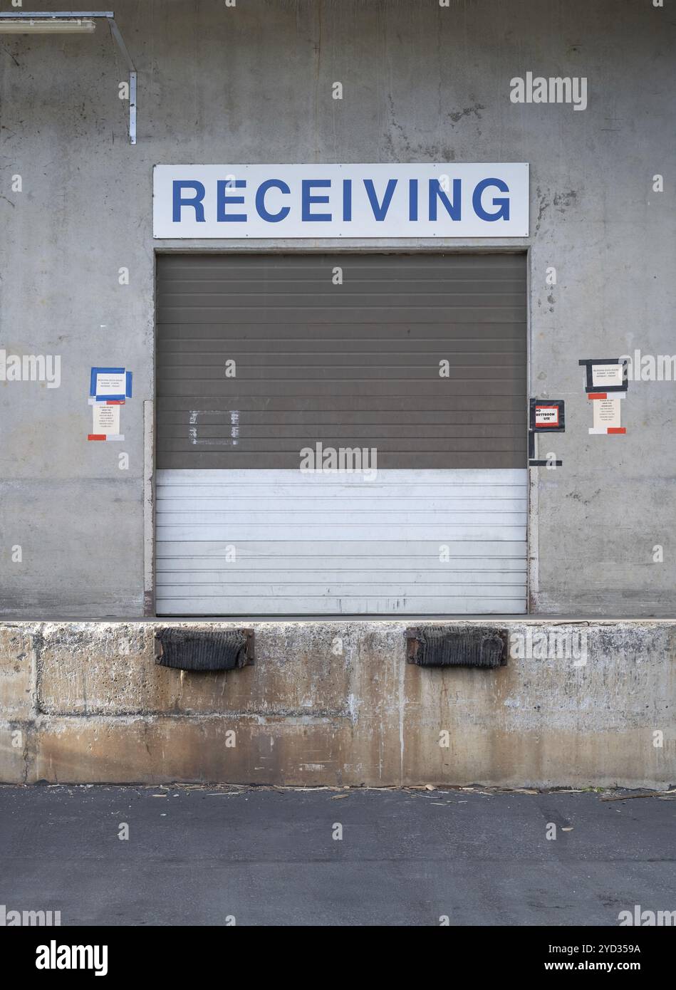 A Goods-In Receiving Loading Dock At A Factory Or Manufacturing ...