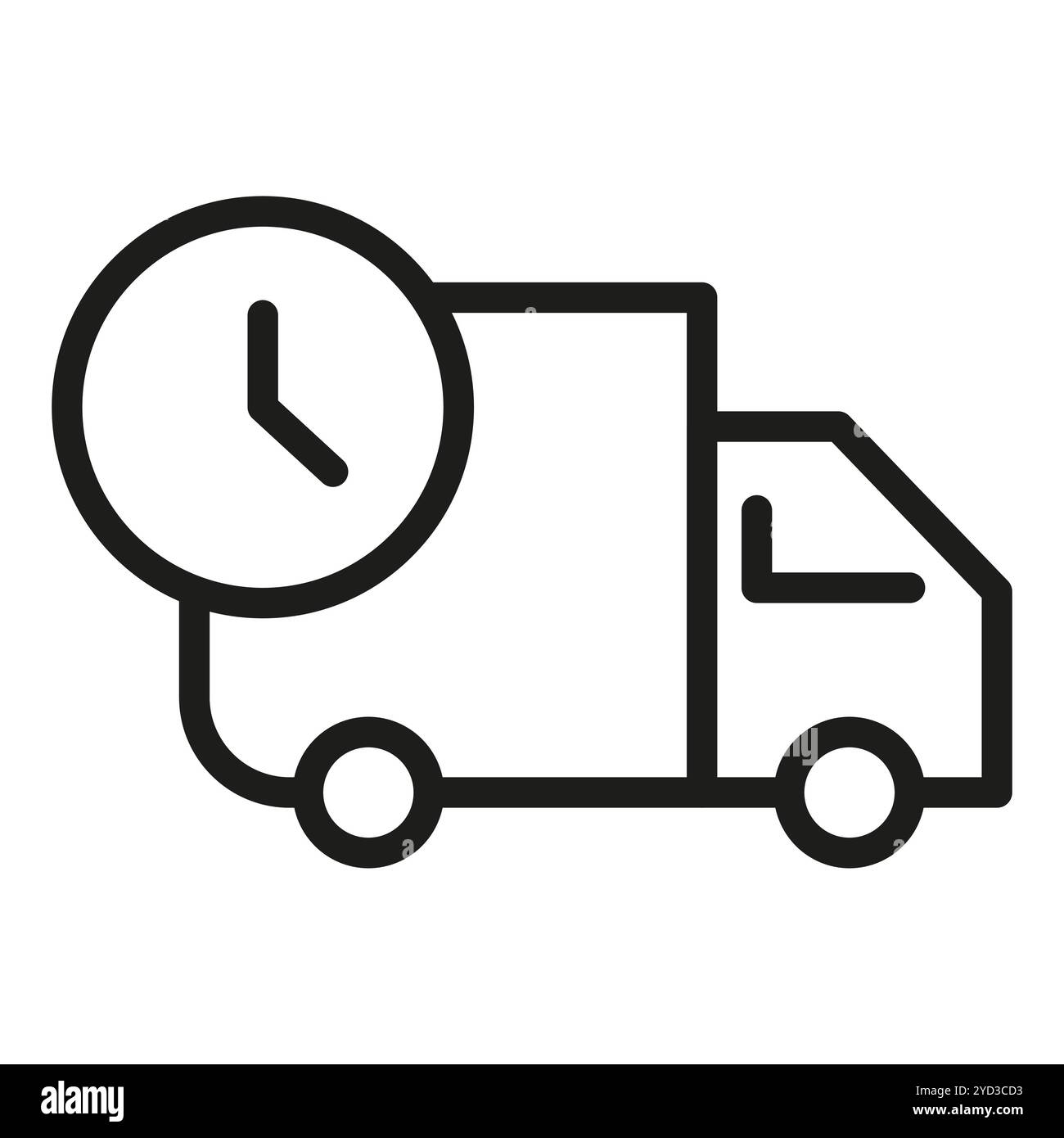 White logistics delivery truck time hi-res stock photography and images ...