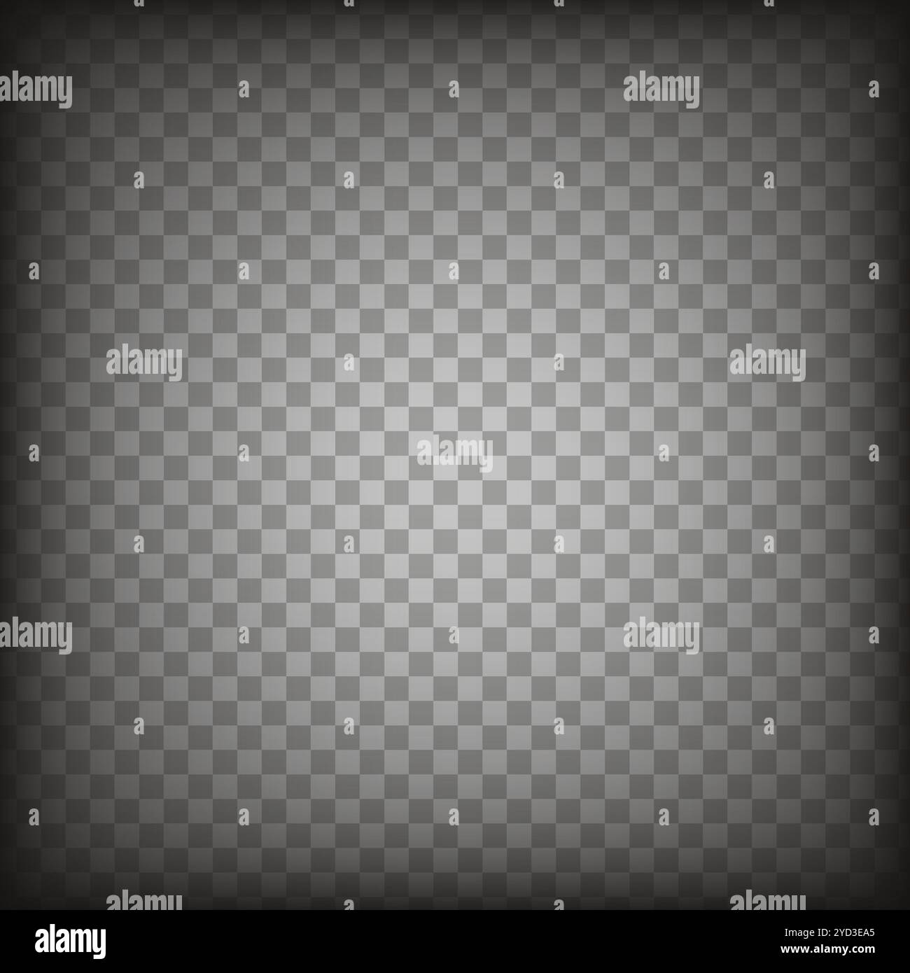 Checkered gradient background. Transparent grid pattern. Grey square overlay. Soft texture effect. Stock Vector