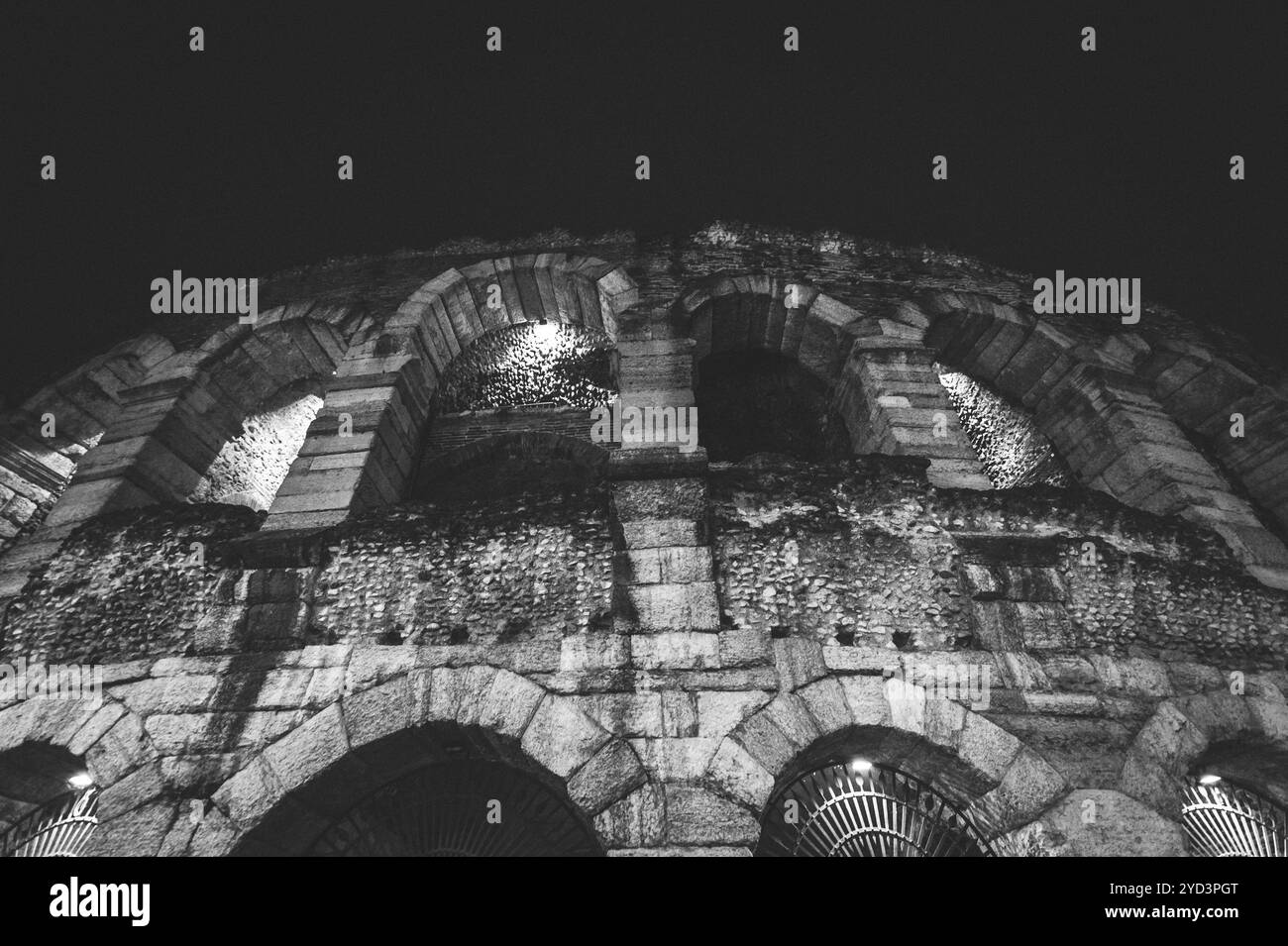 The Arena of Verona by night Stock Photo - Alamy