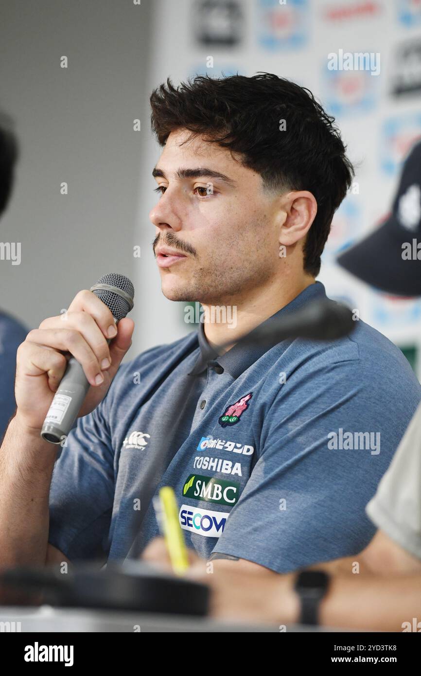Dylan Riley(JPN), OCTOBER 25, 2024 - Rugby : The Japan team's press ...