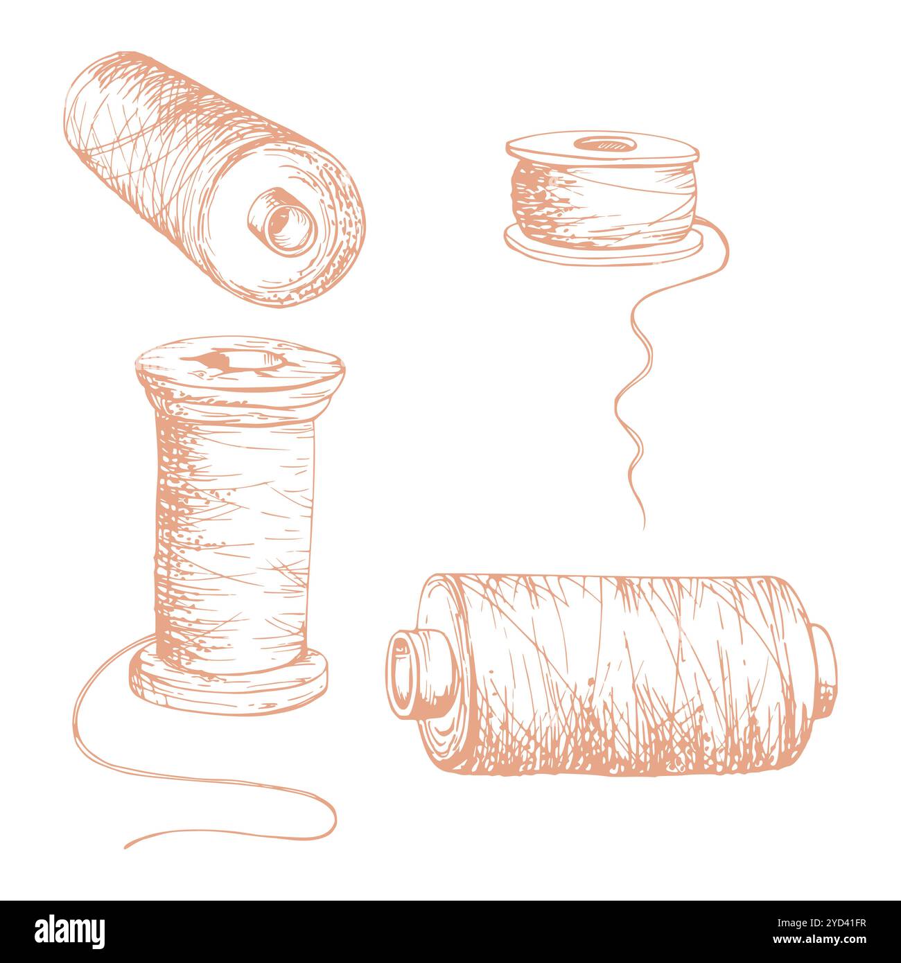Rope spindle Stock Vector Images - Alamy