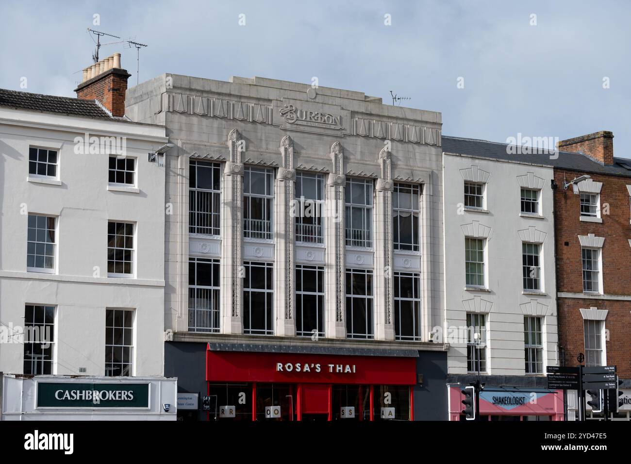 Former Burton tailors building, The Parade, Leamington Spa, Warwickshire, UK Stock Photo