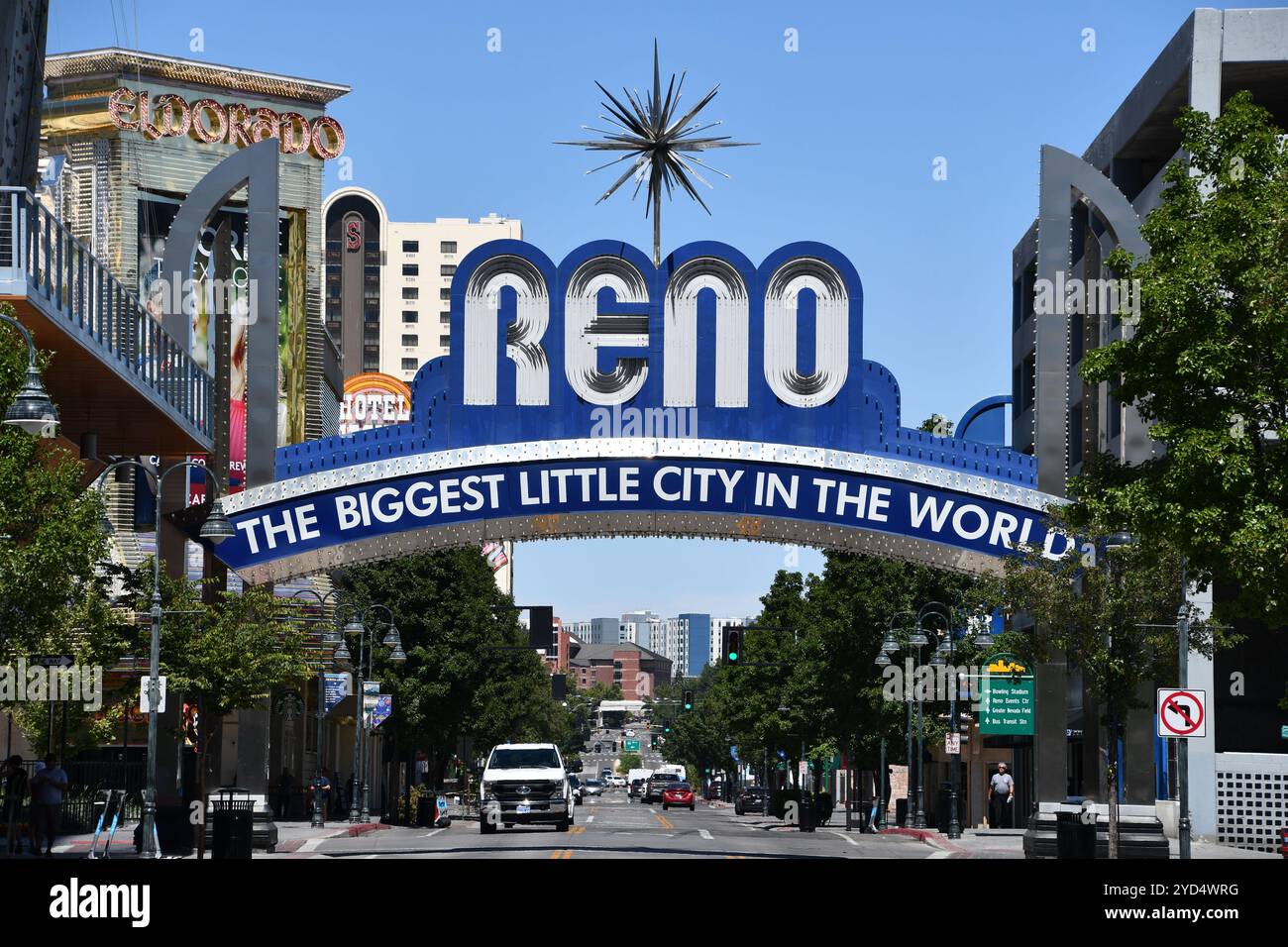 Reno (The Biggest Little City in the World) Sign in Nevada Stock Photo ...