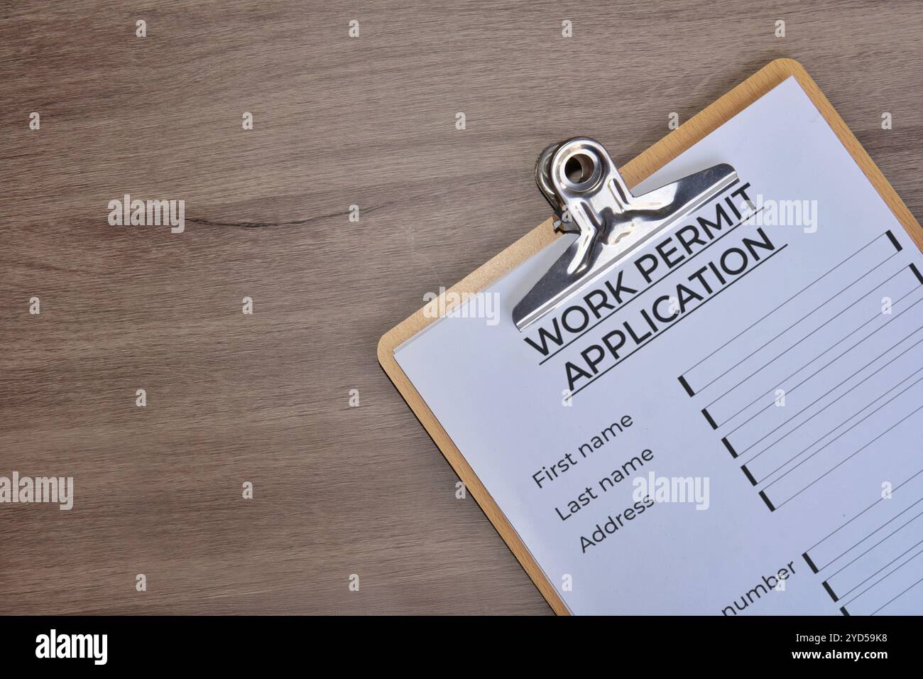 Work Permit Table Work permit hi-res stock photography and images - Alamy