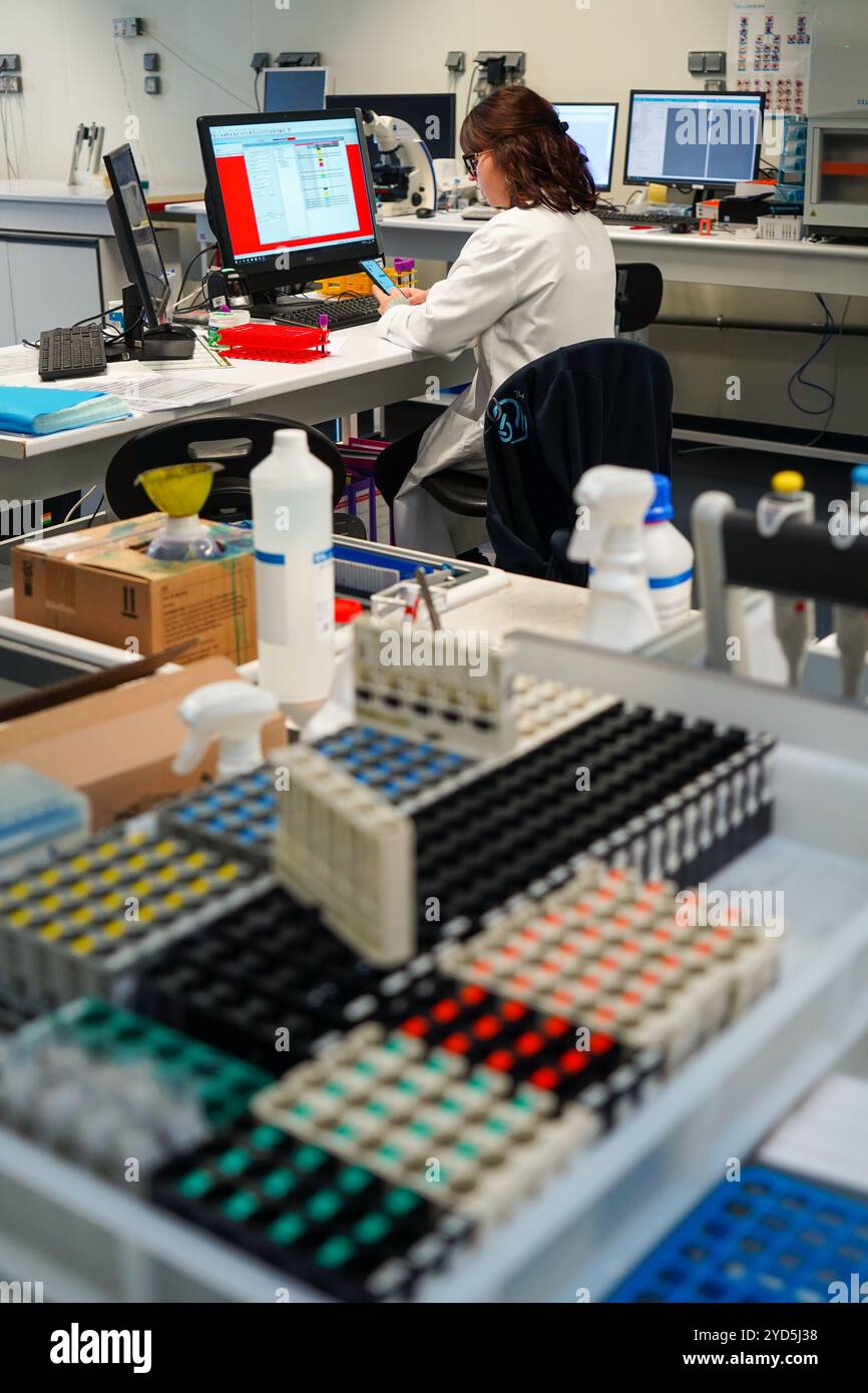 Medical Analysis Laboratory. Biomedical Analysis Technicians Stock ...