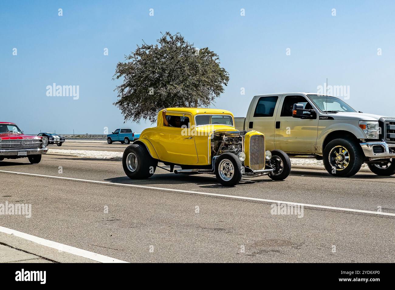 Gulfport, MS - October 04, 2023: Wide angle front corner view of a 1932 ...