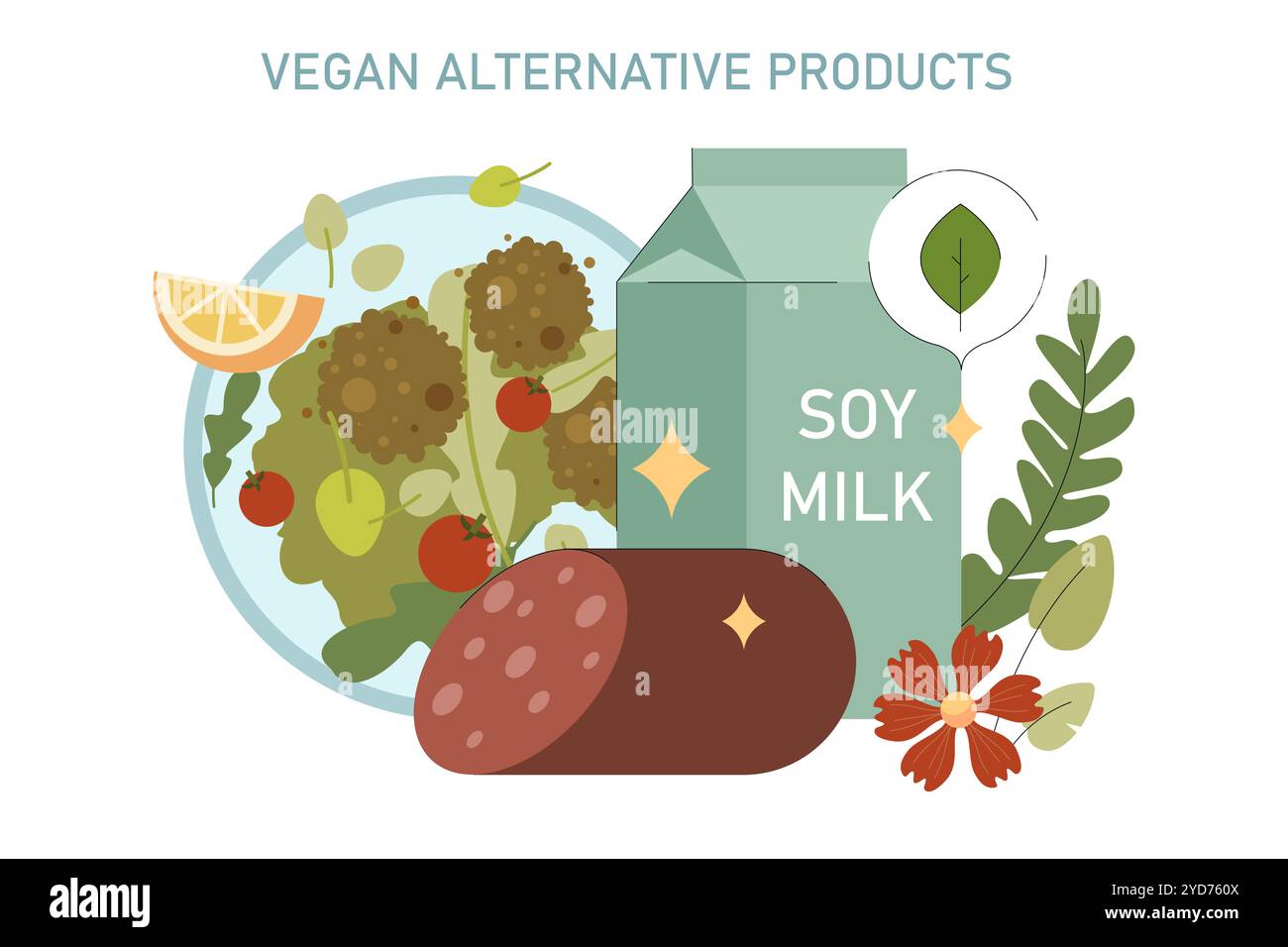 Eco friendly green foods Stock Vector Images - Alamy