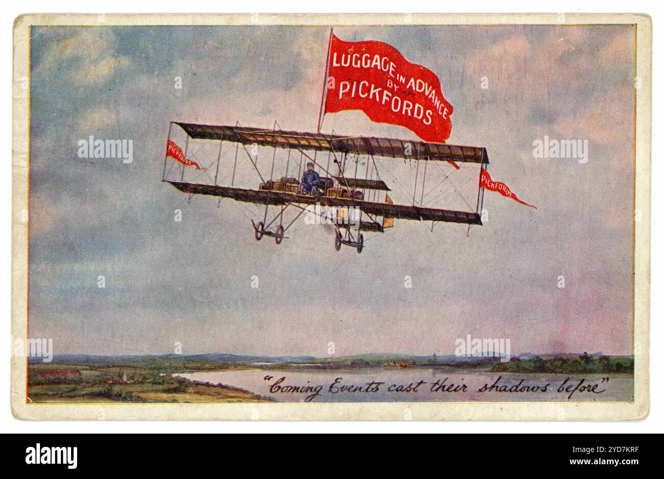 c. 1910 France photo postcard of Sommer biplane at airfield c. 1910 France photo postcard of Sommer biplane at airfield