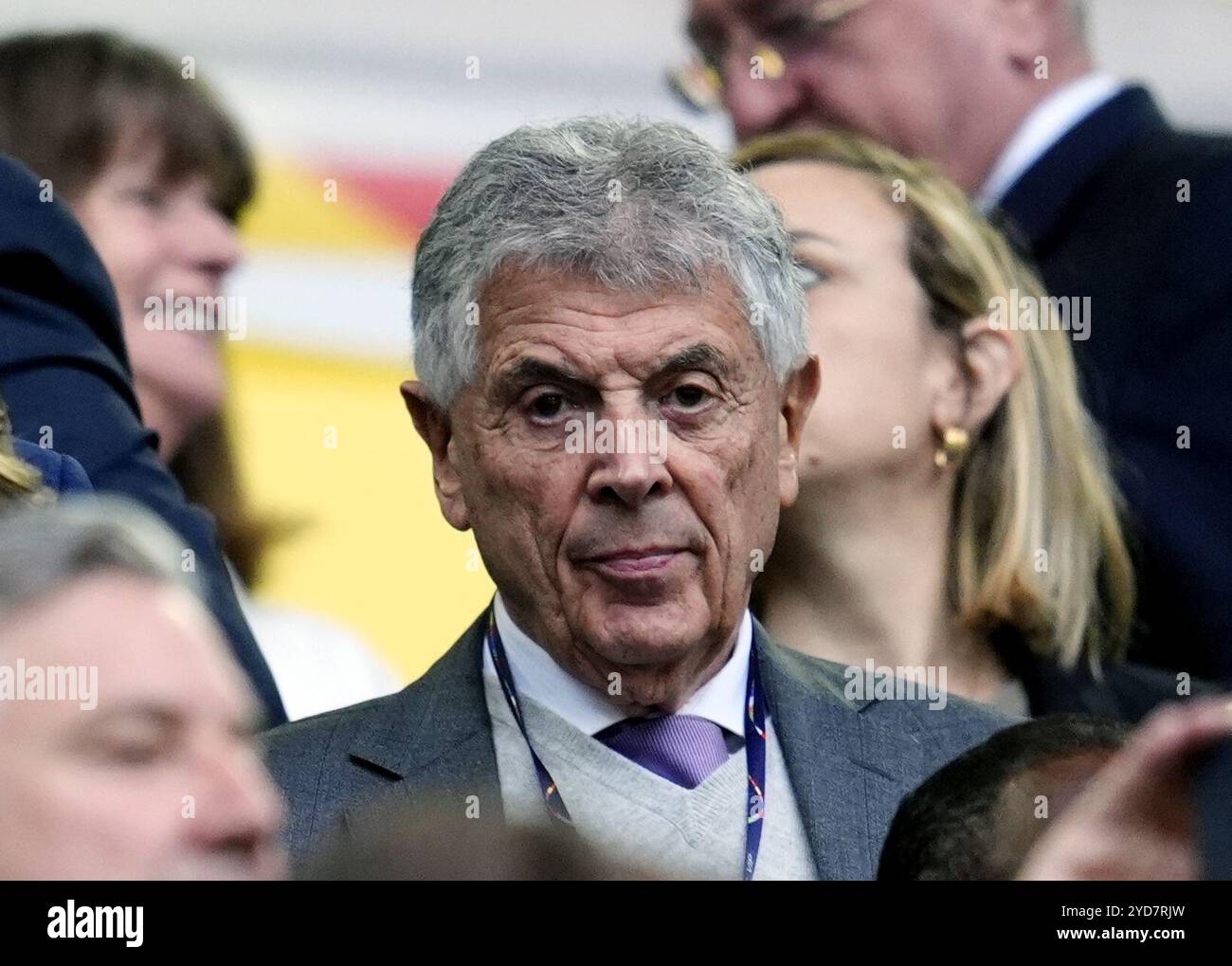 File photo dated 17-06-2024 of David Dein, the former vice-chairman of Arsenal and the Football Association, is lobbying the International Football Association Board (IFAB) after witnessing the 'triple whammy' which befell Coventry in last season's FA Cup semi-final against Manchester United at Wembley. Issue date: Friday October 25, 2024. Stock Photo