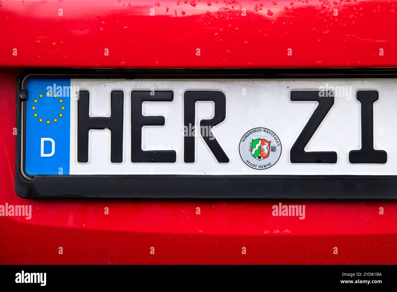 Autokennzeichen HER ZI, Herne, Ruhrgebiet, NordrheinWestfalen