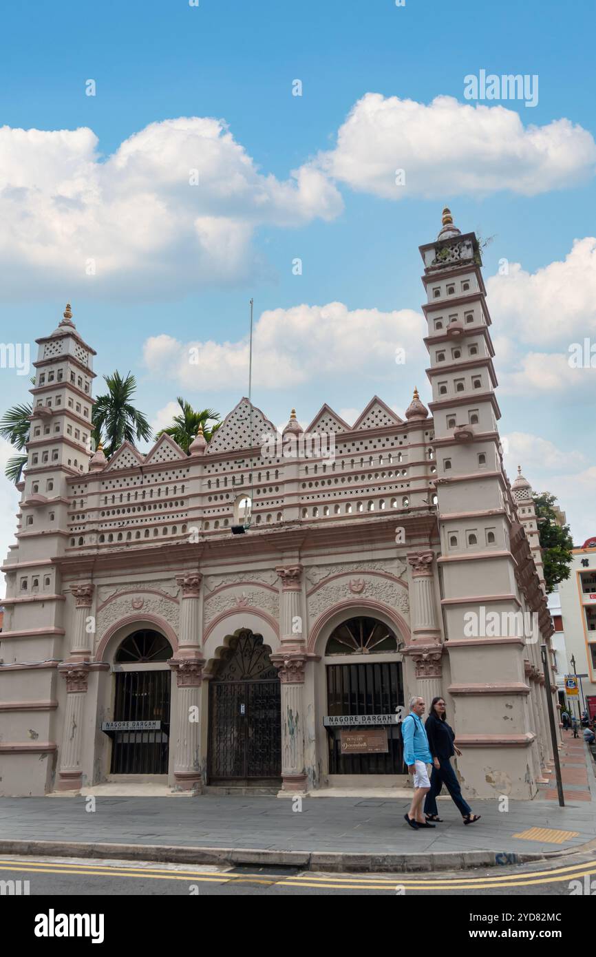 The Nagore Dargah shrine in Singapore built by Muslims from southern India between 1828 and 1830,  known as Shahul Hamid Dargah Stock Photo