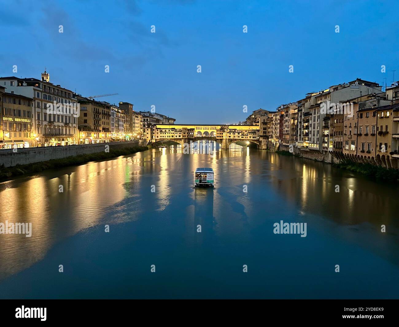 Ponte Vecchio, Oldest Stone Bridge, Florence Italy, Europe - Smartphone Captured Stock Image