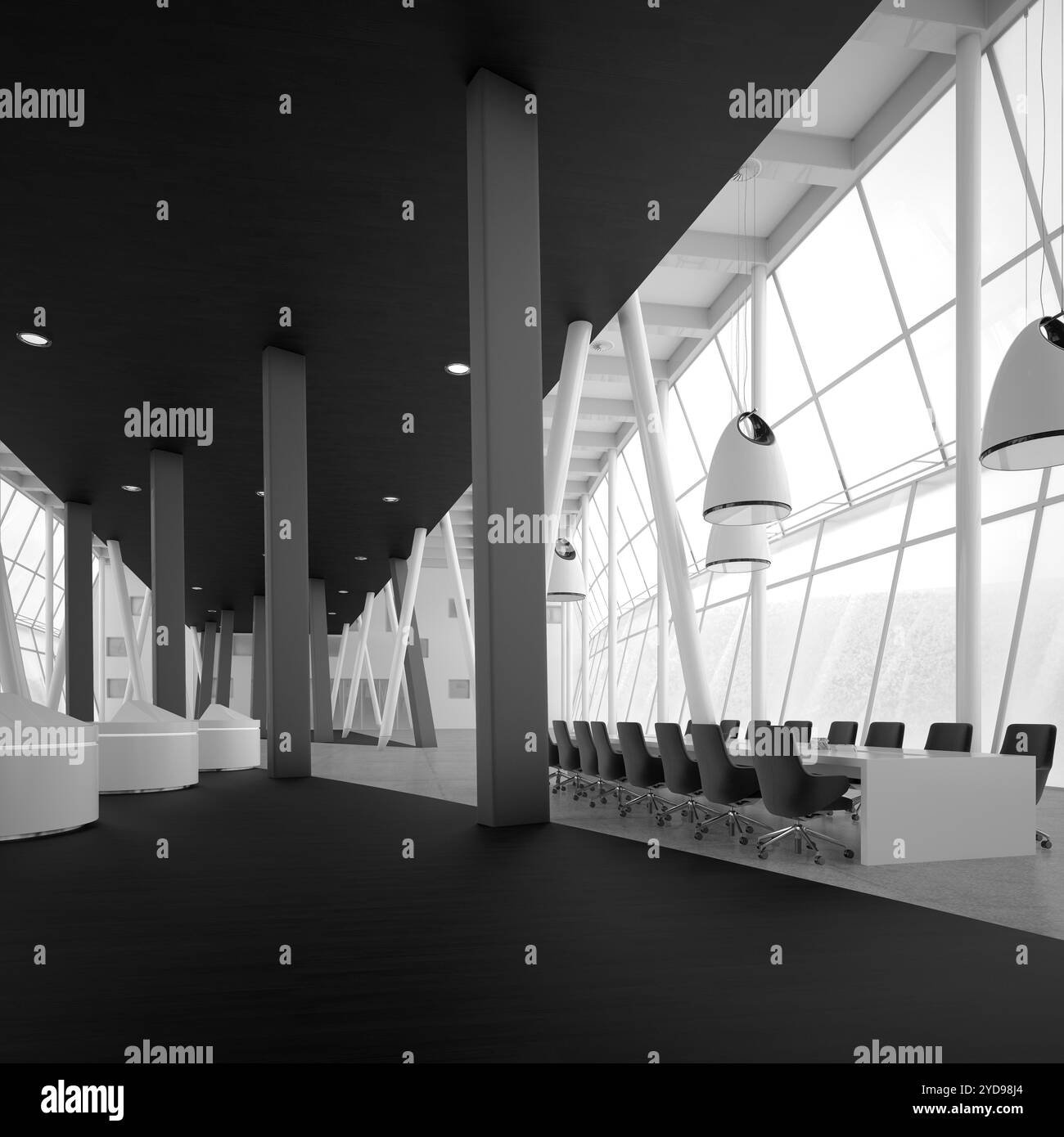 A long table Black and White Stock Photos Images Alamy