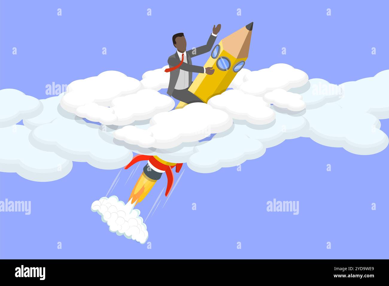 3D Isometric Flat Conceptual Illustration of Creative Thinking and ...