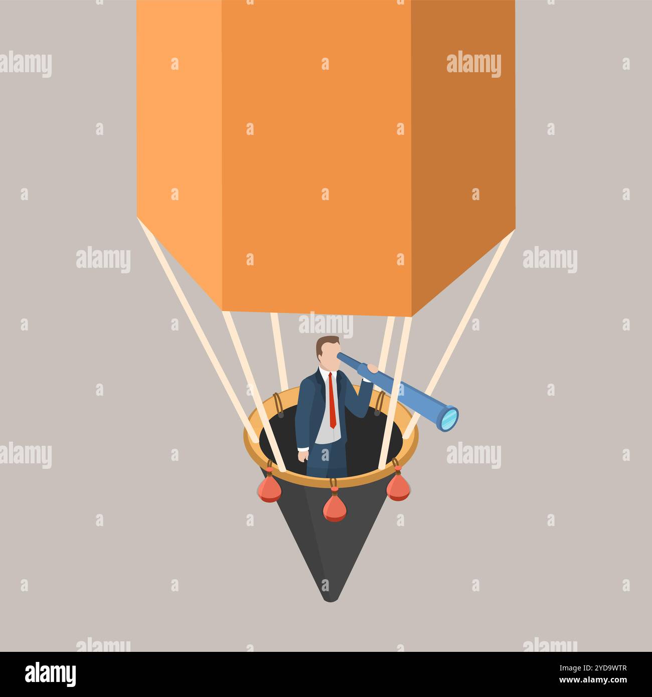 3D Isometric Flat Conceptual Illustration of Looking For Creativity ...