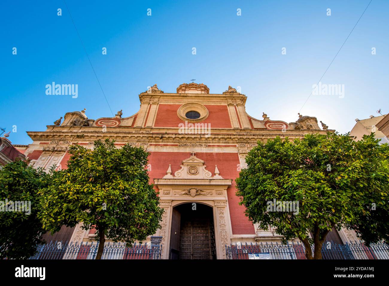 Iglesia del Salvador (Church of San Salvador), Iglesia Colegial del Divino Salvador (Church of the Divine Saviour, Plaza del Salvador, Seville, spain. Stock Photo