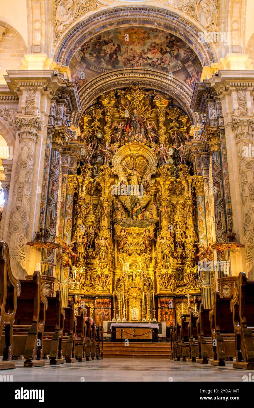 Iglesia del Salvador (Church of San Salvador), Iglesia Colegial del Divino Salvador (Church of the Divine Saviour, Plaza del Salvador, Seville, spain. Stock Photo