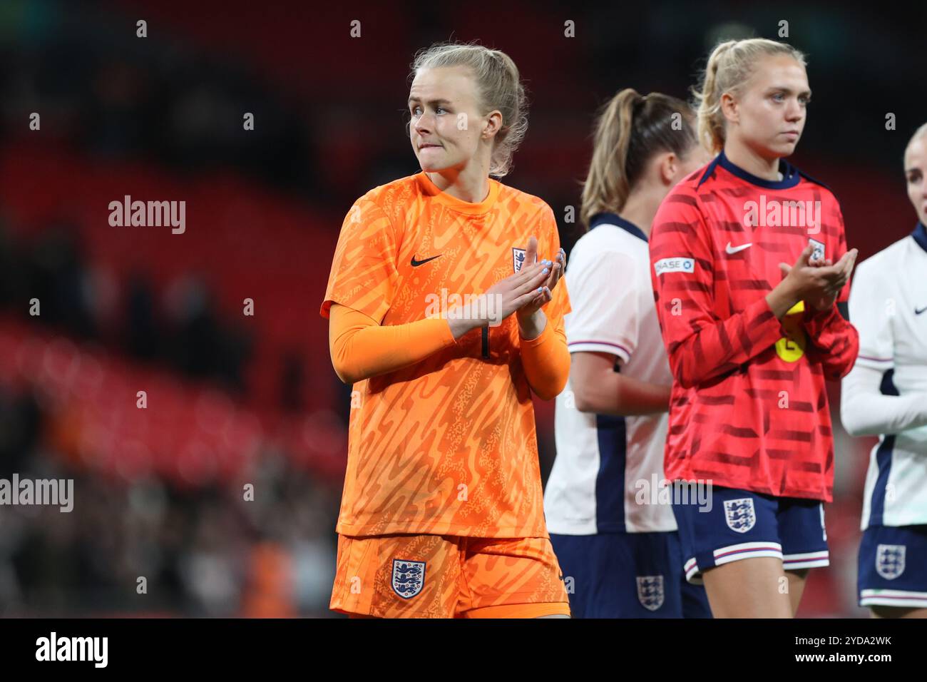 London, UK. 25th October, 2024. Hannah Hampton during the international ...