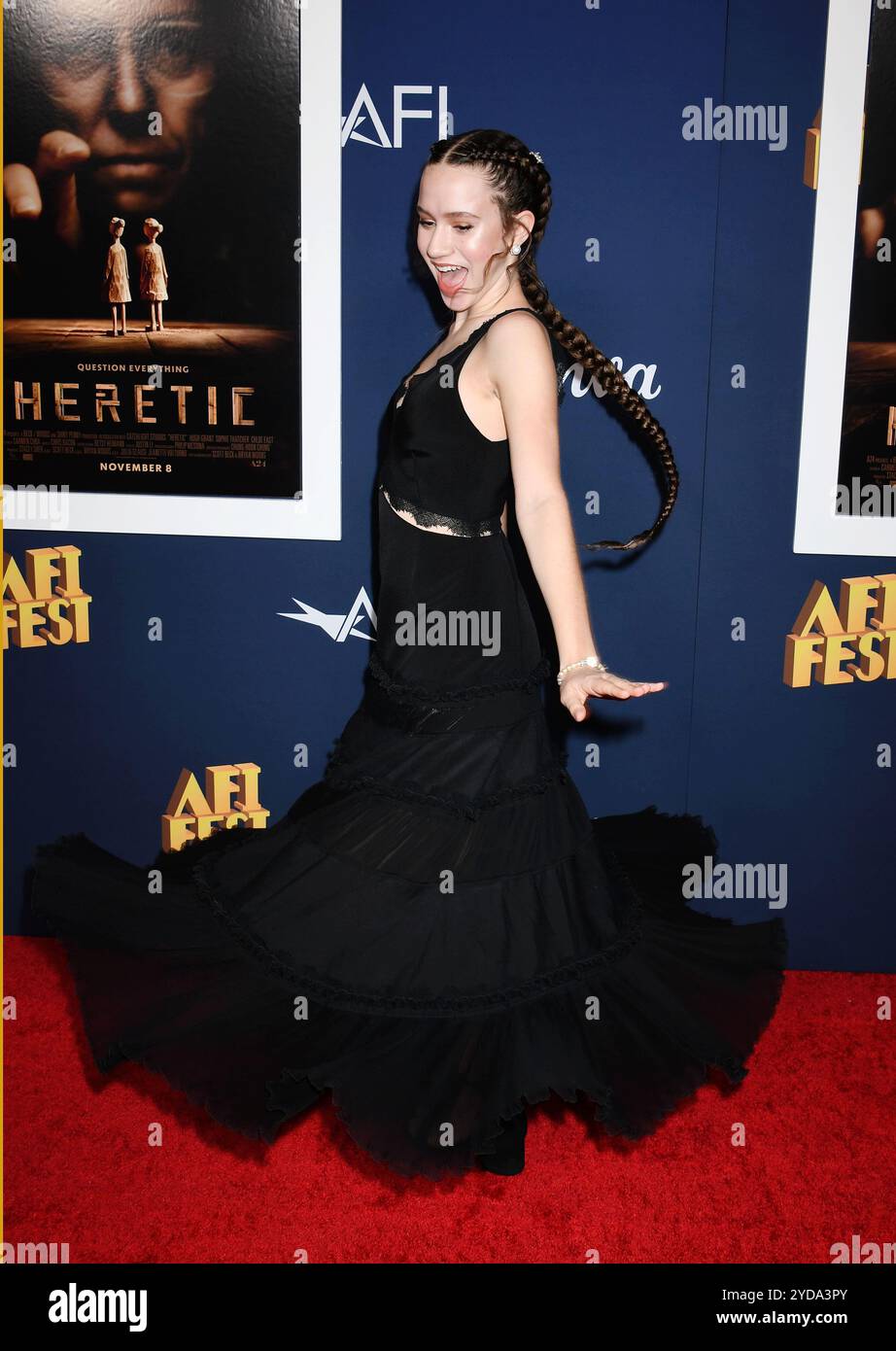 HOLLYWOOD CALIFORNIA OCTOBER 24 Chloe Coleman Attends The 2024 AFI 