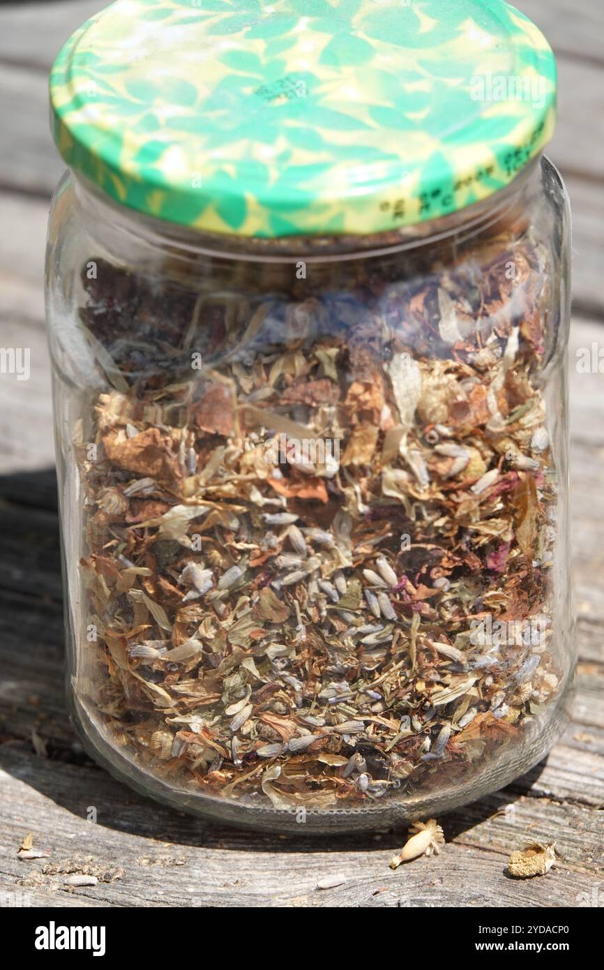 Mixed dried herbs Stock Photo