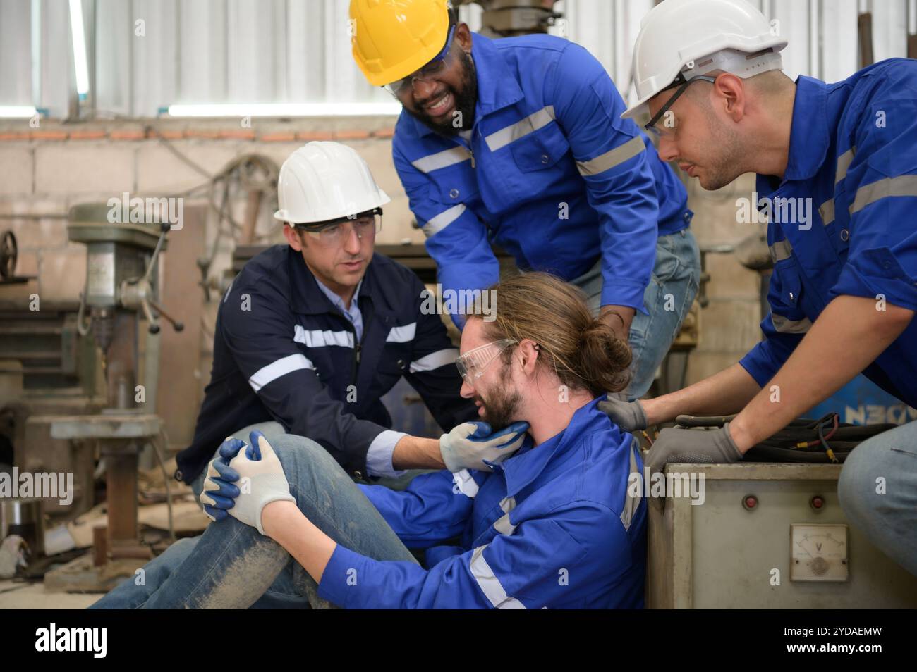 Industrial machine accident injury hi-res stock photography and images ...