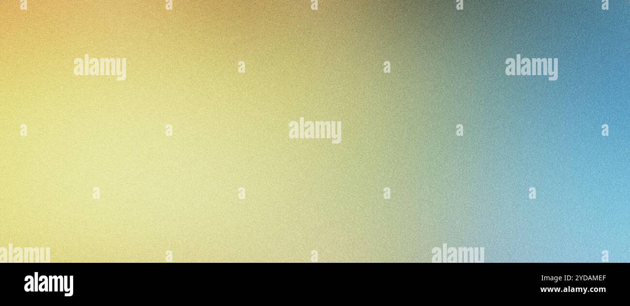Grainy texture on a yellow and blue gradient background Stock Photo