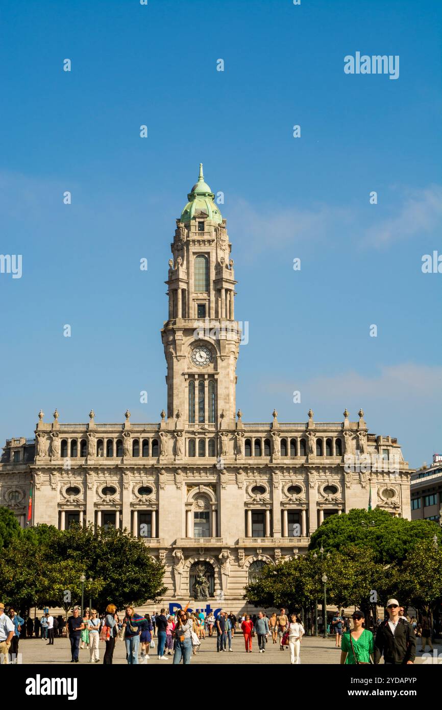 Porto City Hall (Camara Municipal do Porto), Porto, Portugal. Stock Photo