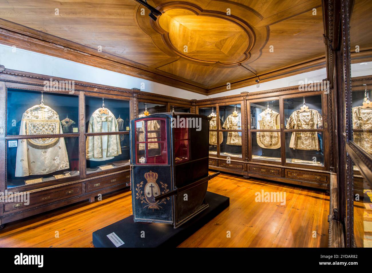 Living quarters and museum in the Church of Our Lady of Carmo (Igreja do Carmo), Porto, Portugal. Stock Photo