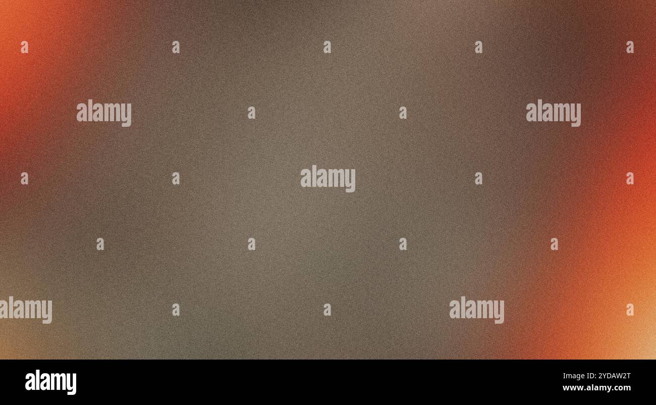 Gradient fading from orange to grey on a grainy texture background Stock Photo