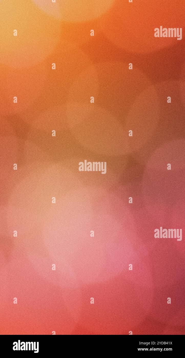 Grainy abstract background fading from orange to pink and white with texture Stock Photo