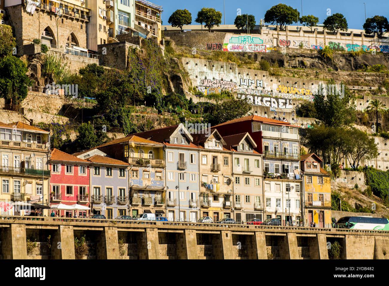 The Walls of Dom Fernando or Fernandine Walls, Porto, Portugal. Stock Photo