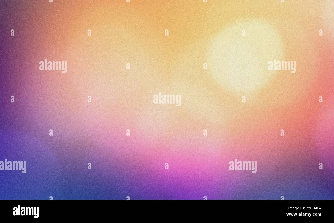 Abstract blurred gradient background in warm colors with grain texture effect Stock Photo