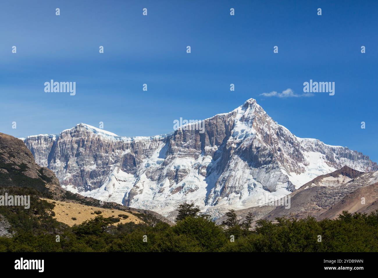 At 3706m, Cerro San Lorenzo is the second highest mountain in Patagonia ...