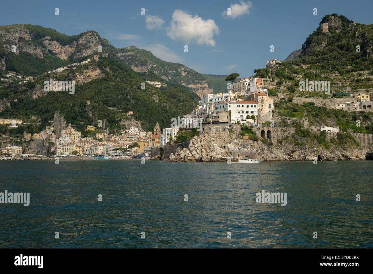 Postcard Italy Coastal Town Amalfi Coast Landscape Stock Photo - Alamy