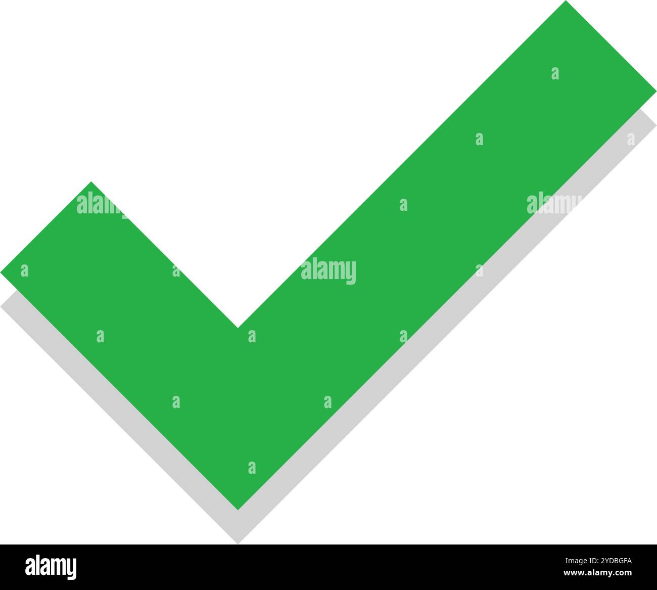 Check mark icon. Decision and permission. Editable vector Stock Vector ...