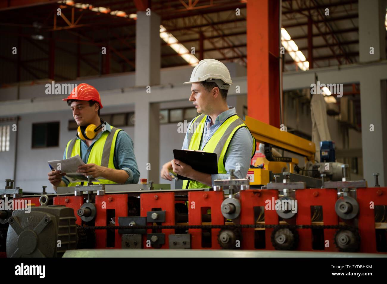 Worker operating testing machine hi-res stock photography and images ...