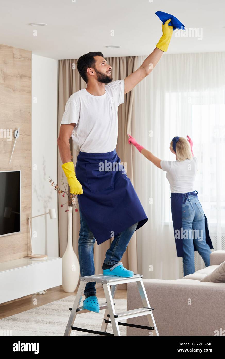 Cleaning service team service hi res stock photography and images Alamy