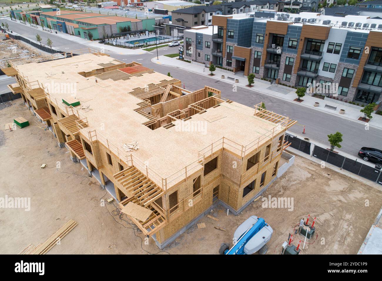 Urban development aerial view hi-res stock photography and images - Alamy