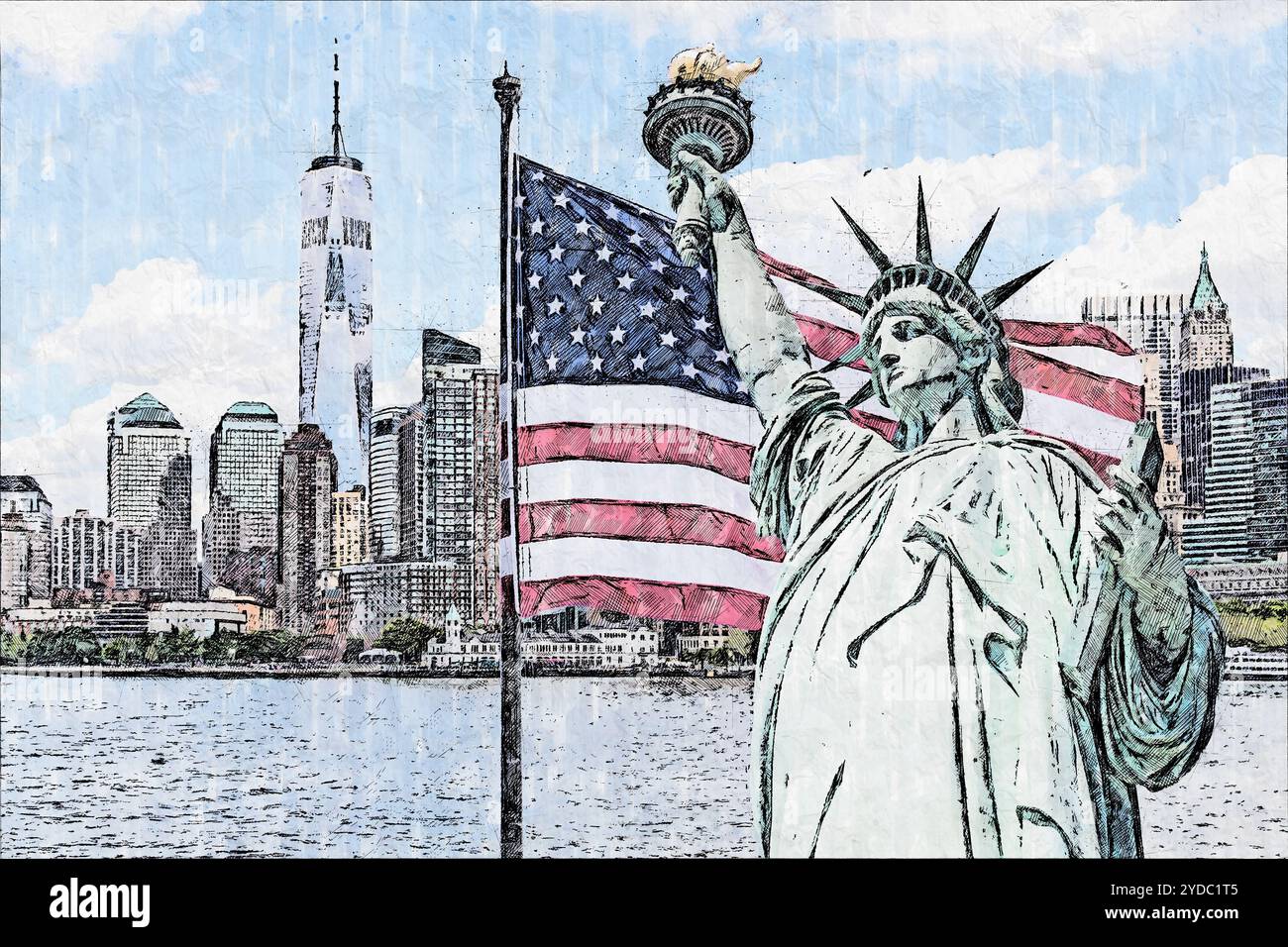 Large American Background Wirtschaft Vor Acht