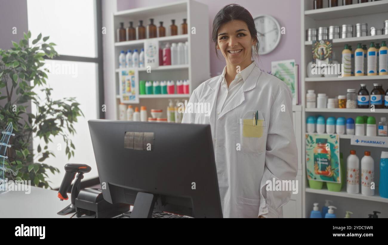 Pharmacist stands behind counter hi-res stock photography and images ...