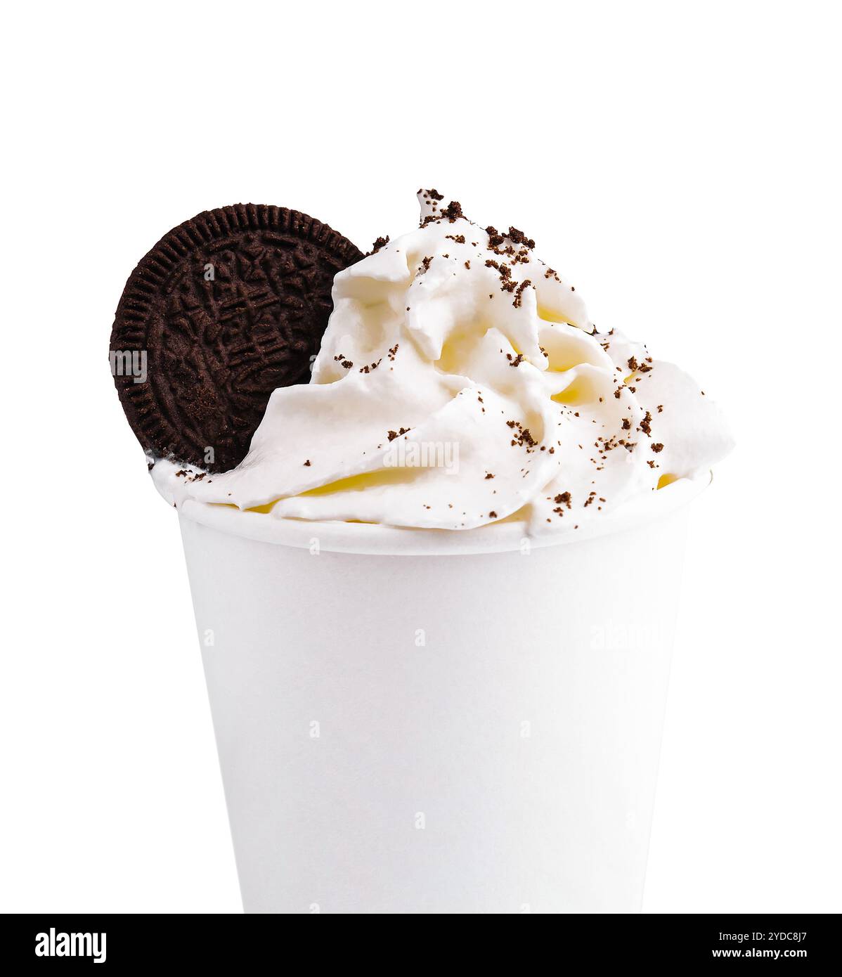 Coffee mocha milkshake with cookies and cream Stock Photo