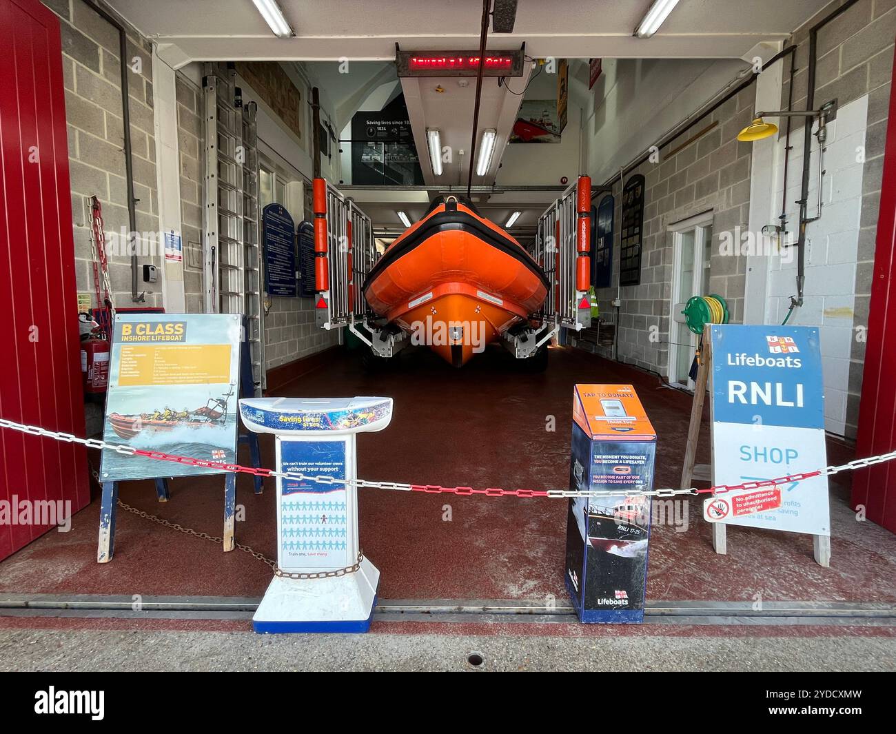 RNLI Station at Lyme Regis, Dorset, England. - Smartphone Captured Stock Image