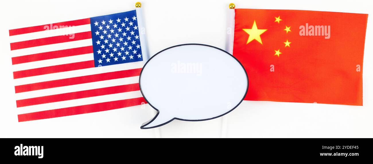 Concept of trade war between USA and China Stock Photo