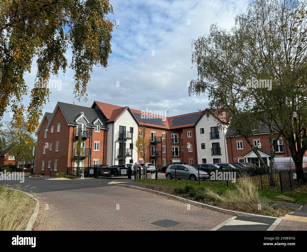 Martlesham Heath, Suffolk - 26 October 2024:: Squadron House, McCarthy Stone assisted living apartments for the over 60s - Smartphone Captured Stock Image