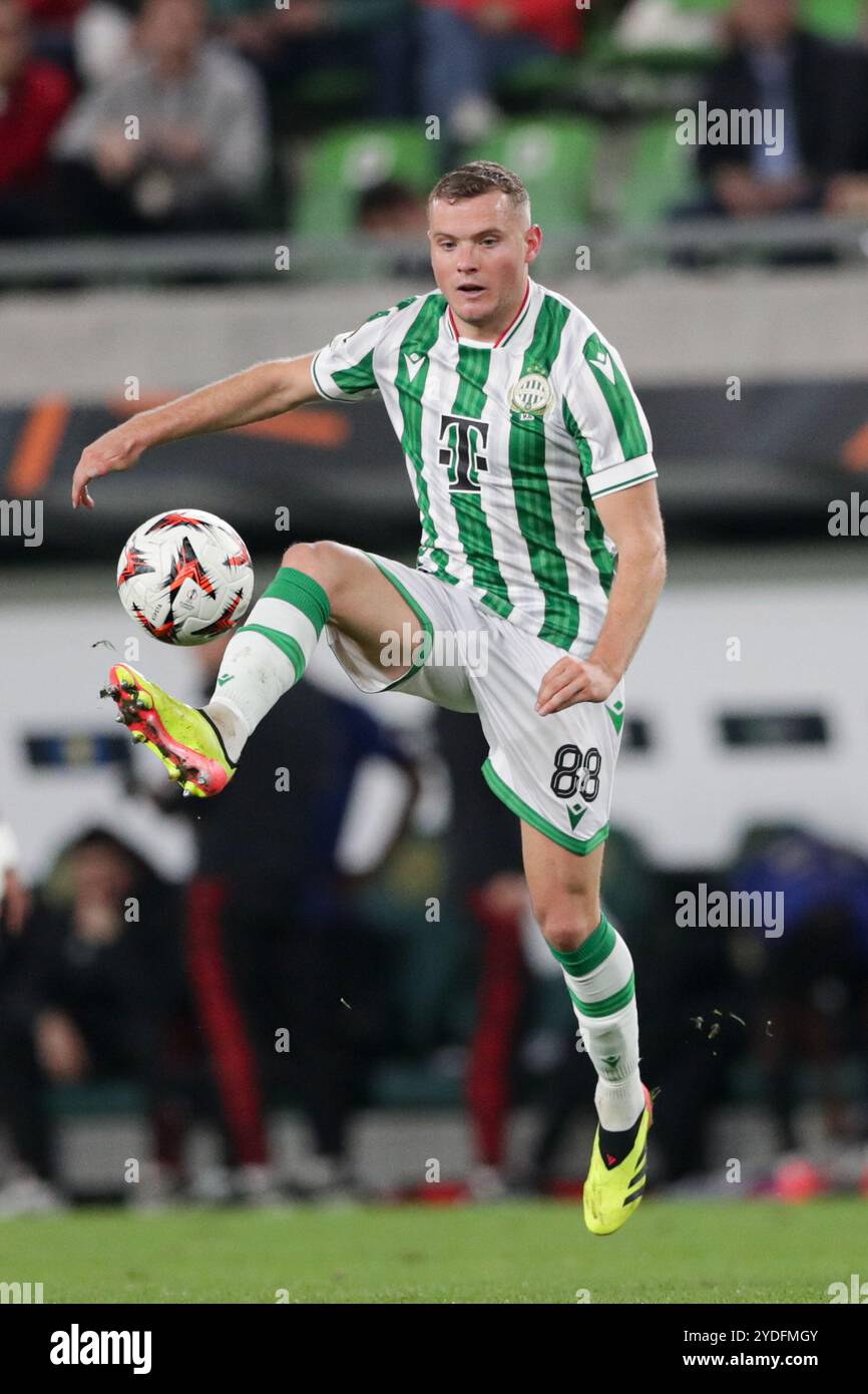 Budapest, Hungary. 24th Oct, 2024. Philippe Rommens of Ferencvaros seen ...
