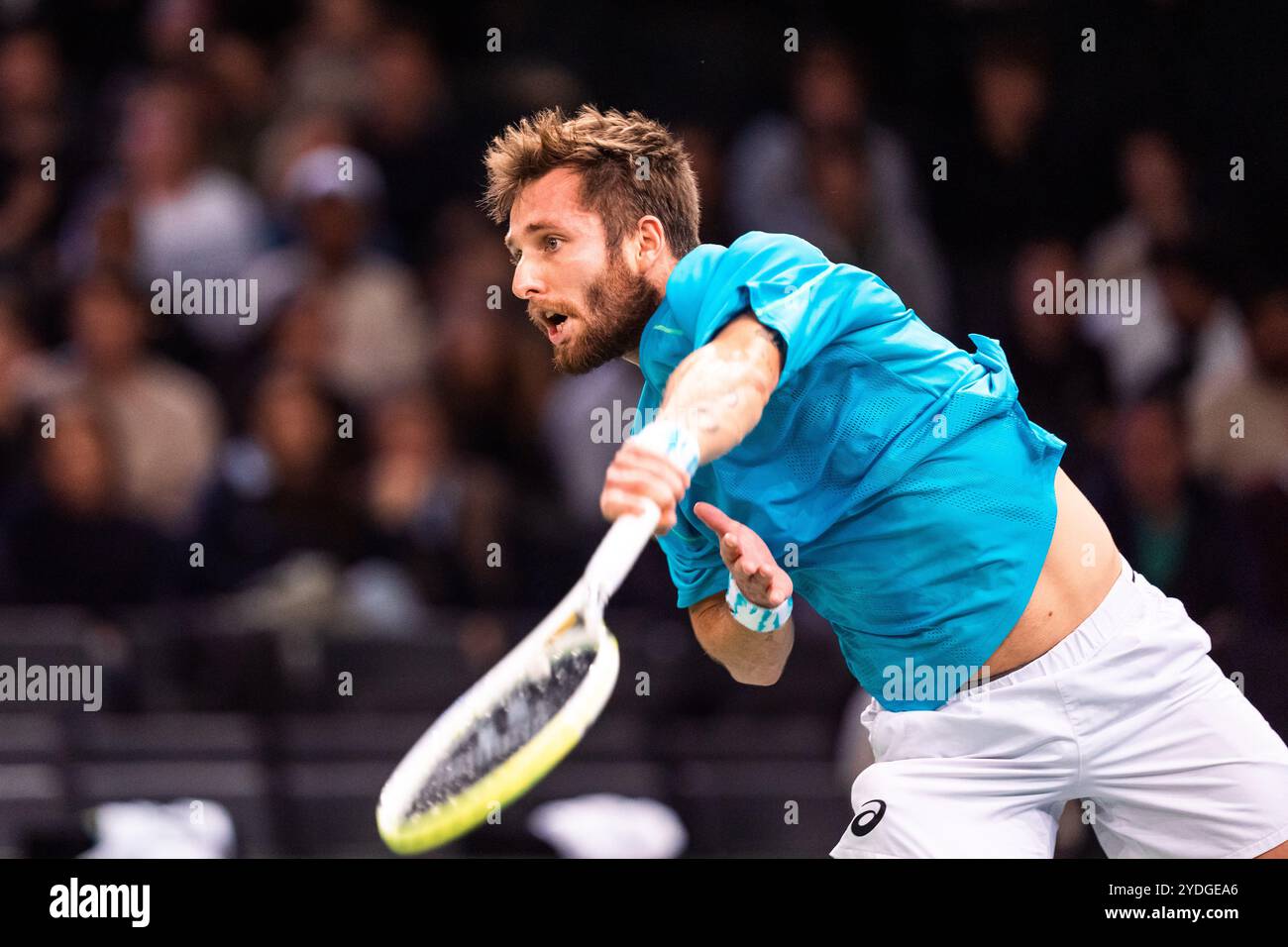 Corentin MOUTET (FRA) during the Qualifying of the Rolex Paris Masters