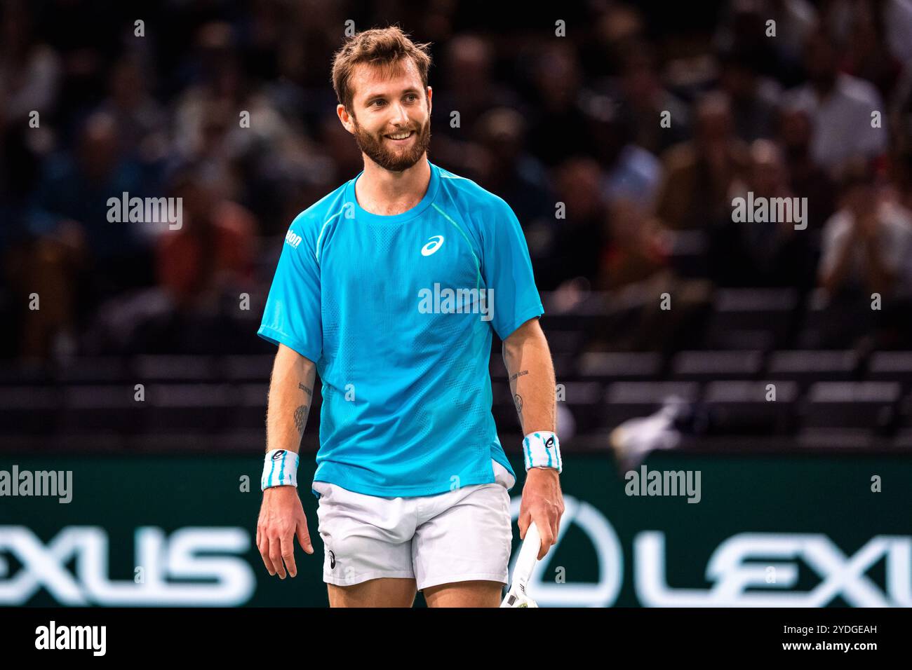 Corentin MOUTET (FRA) during the Qualifying of the Rolex Paris Masters